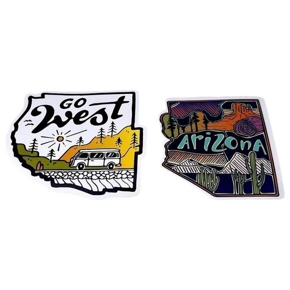 NWT Wool + Pepper Co. GO WEST - ARIZONA Sticker Pack (2 stickers) - Picture 1 of 1
